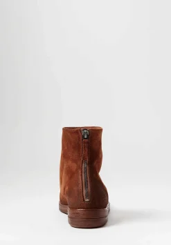 Marsèll Leather Zucca Zepa Ankle Boots In Basalto Brown