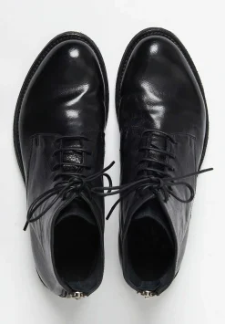 Officine Creative Lexikon 123 Lace Up Bootie In Nero Black