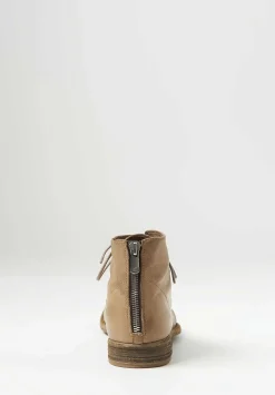 Officine Creative Lexikon Ignis T Leather Lace Up Bootie In Taupe Natural