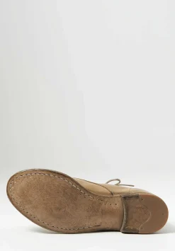 Officine Creative Lexikon Ignis T Leather Lace Up Bootie In Taupe Natural