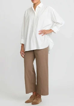 Casey Casey Light Paper Cotton Hamnet Shirt In Off White