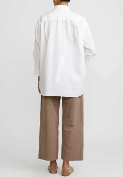 Casey Casey Light Paper Cotton Hamnet Shirt In Off White