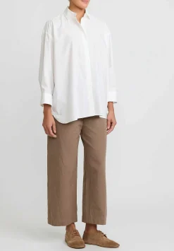 Casey Casey Light Paper Cotton Hamnet Shirt In Off White
