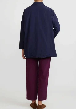Casey Casey Light Paper Cotton ''Sunny Bab'' Jacket In Blue Ink