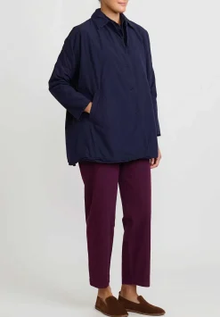 Casey Casey Light Paper Cotton ''Sunny Bab'' Jacket In Blue Ink