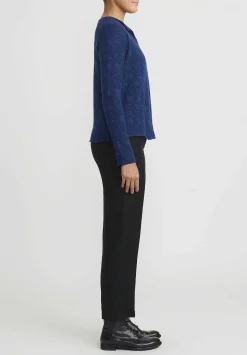 Lainey Keogh Lightweight Cardigan In Sapphire & Navy Blue