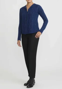 Lainey Keogh Lightweight Cardigan In Sapphire & Navy Blue