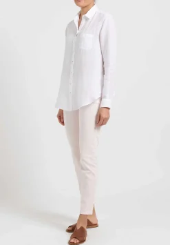 Antonelli Linen ''Bombay'' Shirt In White