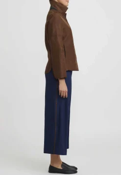 Sophie Hong Linen Culottes In Blue