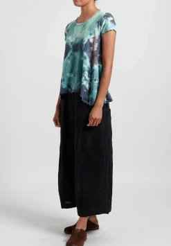 Gilda Midani Linen Egg Pants In Black