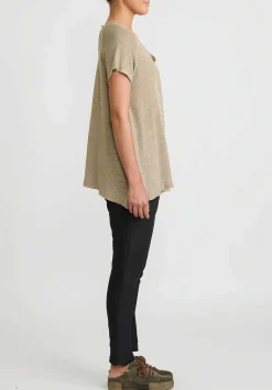 Rundholz Linen Silk Tapered Leg Pants In Black
