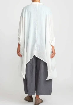 Gilda Midani Linen Square Tunic In White