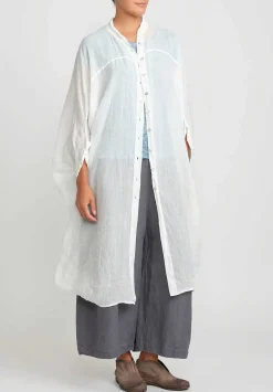 Gilda Midani Linen Square Tunic In White