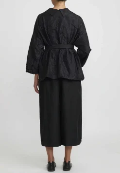 Daniela Gregis Linen Tognon Culottes In Black