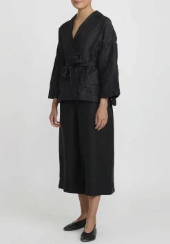 Daniela Gregis Linen Tognon Culottes In Black