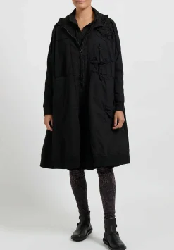 Rundholz Dip Long Sleeve Patch & Pocket Coat In Black