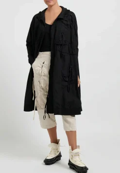 Rundholz Dip Long Sleeve Patch & Pocket Coat In Black