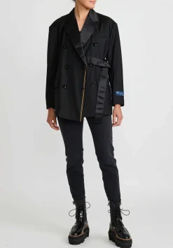 Sacai Loro Piana Wool Jacket In Black