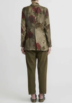Uma Wang Moulay ''Khloe'' Jacket In Army Green & Red