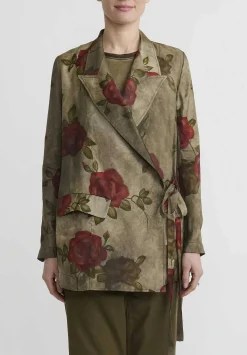 Uma Wang Moulay ''Khloe'' Jacket In Army Green & Red
