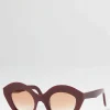 Lapima Nina Sunglasses In Red Golden Urucum