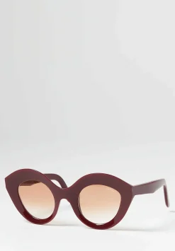 Lapima Nina Sunglasses In Red Golden Urucum