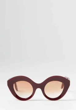 Lapima Nina Sunglasses In Red Golden Urucum