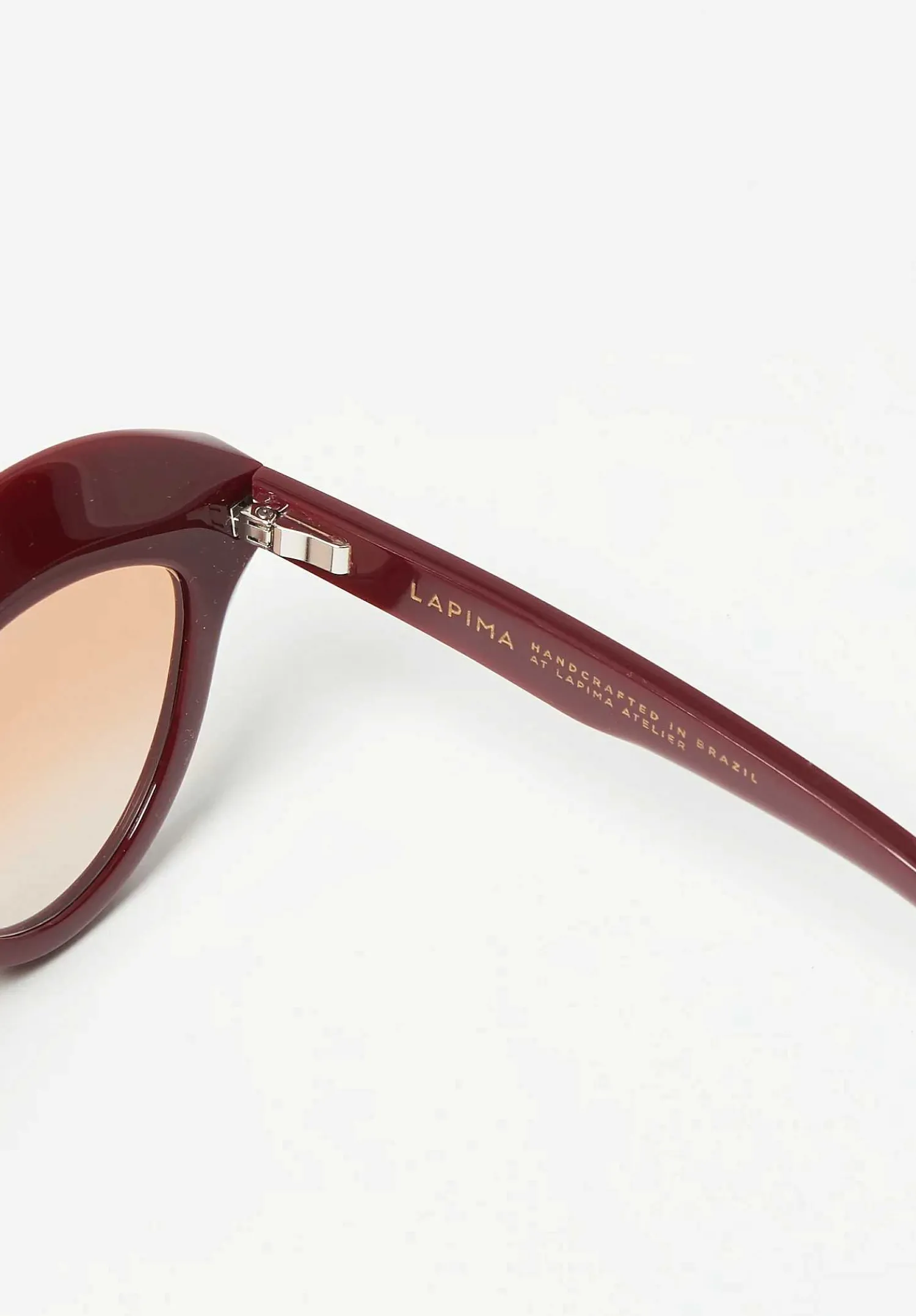 Lapima Nina Sunglasses In Red Golden Urucum