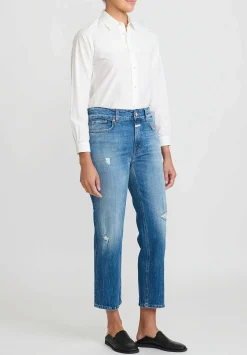 Closed Organic Cotton Denim Mid-Rise Milo Jeans In Mid Blue