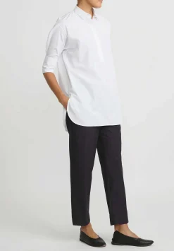 Jil Sander Organic Cotton Poplin Friday Shirt In Optic White