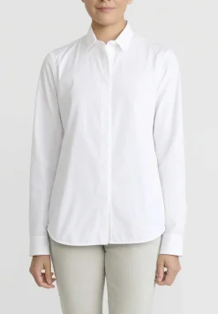 Jil Sander Organic Cotton Poplin ''Monday'' Shirt In Optic White