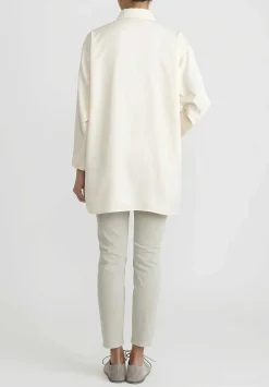 Jil Sander Oversized Fluid Shirt In White Quartz