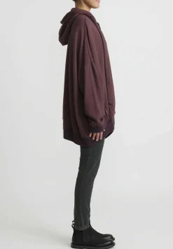 Rundholz Oversized Hooded Jacket In Light Umber Red