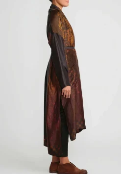 Masnada Oversized Weld Duster In Copper & Black