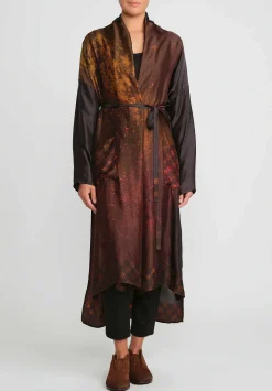 Masnada Oversized Weld Duster In Copper & Black