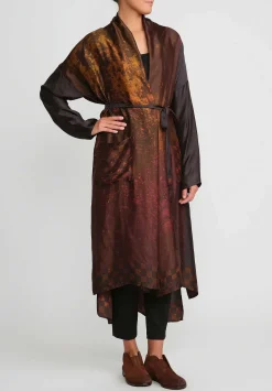Masnada Oversized Weld Duster In Copper & Black