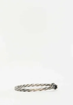 Miranda Hicks Oxidized Sterling Silver Medium Finial Cuff