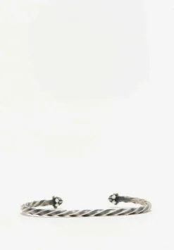 Miranda Hicks Oxidized Sterling Silver Medium Finial Cuff
