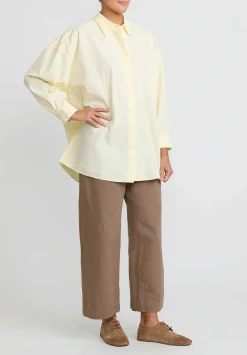 Casey Casey Paper Cotton Shirt In Cream