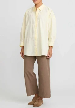 Casey Casey Paper Cotton Shirt In Cream
