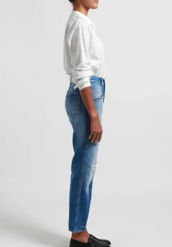 Closed Pedal Pusher'' Jeans In Mid Blue