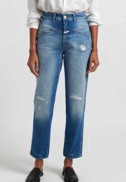 Closed Pedal Pusher'' Jeans In Mid Blue