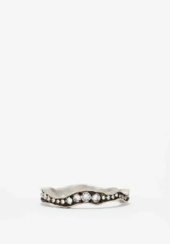 TAP by Todd Pownell Platinum, Diamond Wavy Eternity Band