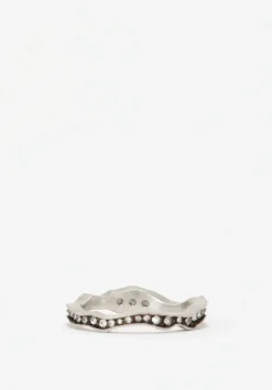 TAP by Todd Pownell Platinum, Diamond Wavy Eternity Band