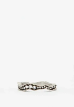 TAP by Todd Pownell Platinum, Diamond Wavy Eternity Band