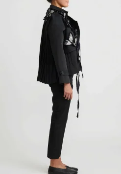 Biyan Pleated ''Calaya'' Jacket In Black