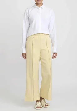 Jil Sander Pleated Fluid Pants In Butter Cream