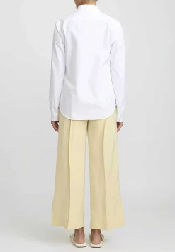 Jil Sander Pleated Fluid Pants In Butter Cream