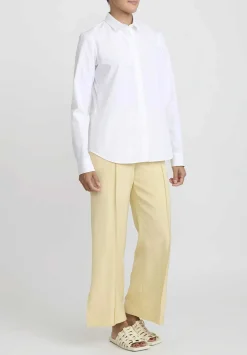 Jil Sander Pleated Fluid Pants In Butter Cream
