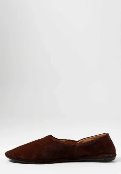 The Row Pony Hair Canal Slip On Loafers In Brown